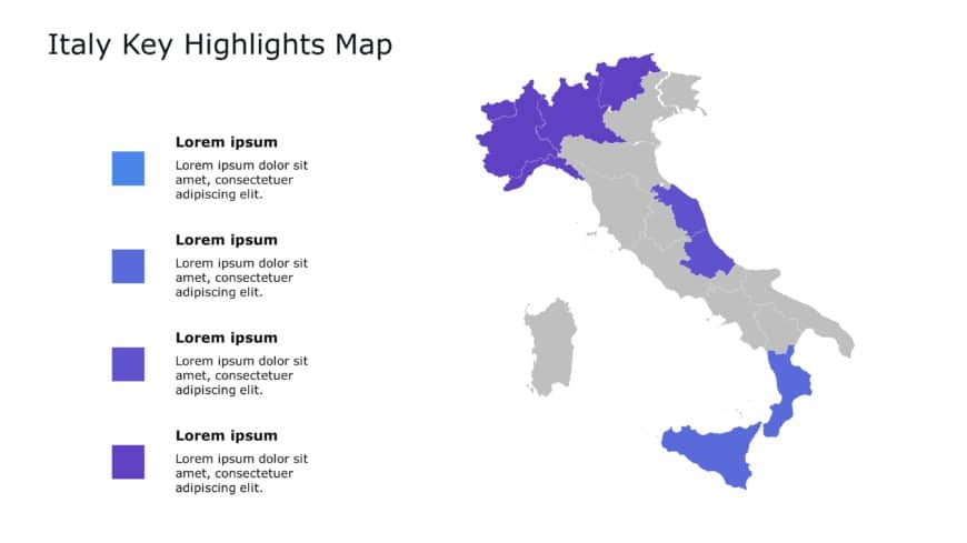 Italy Map PowerPoint Template 5