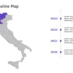 Italy Map PowerPoint Template 6 & Google Slides Theme