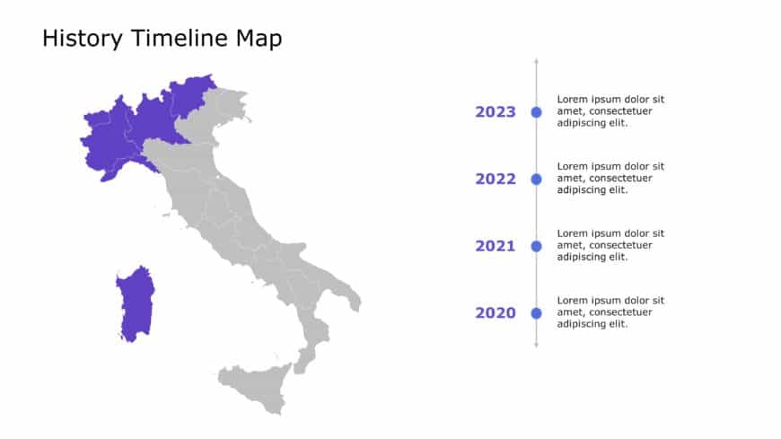 Italy Map PowerPoint Template 6