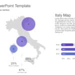 Italy Map PowerPoint Template 9 & Google Slides Theme