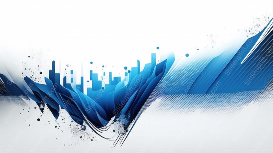 Blue Gradient Cityscape and Waves background image