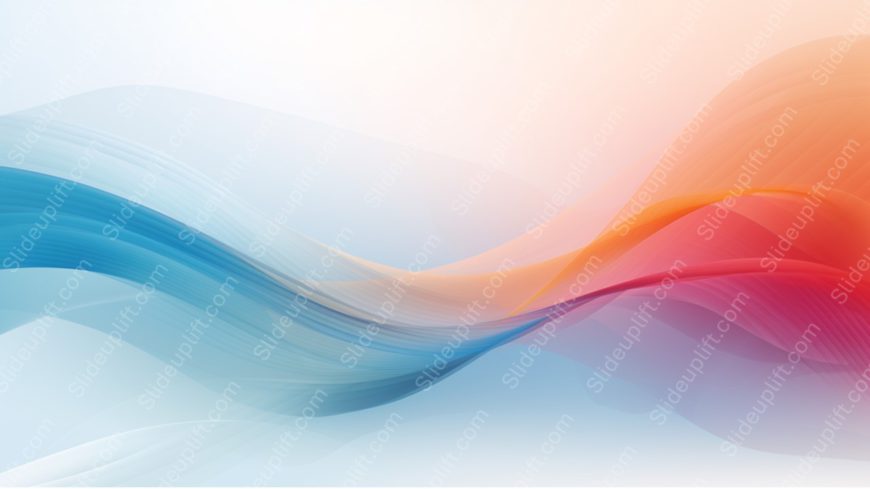 Blue Orange Gradient Wave background image