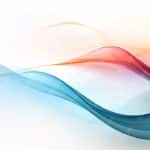 Blue Orange Gradient Waves background image & Google Slides Theme