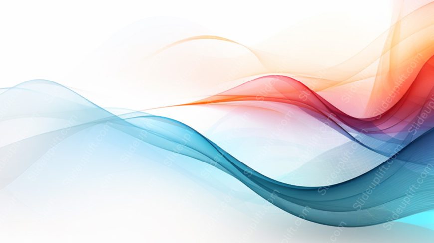 Blue Orange Gradient Waves background image