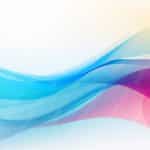 Blue Pink Wavy Lines background image & Google Slides Theme