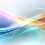 Blue Pink Yellow Swirls background image & Google Slides Theme