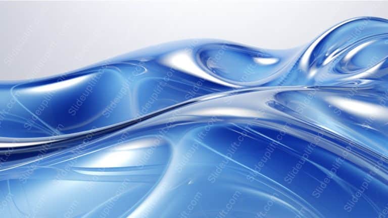 Blue swirls background image & Google Slides Theme