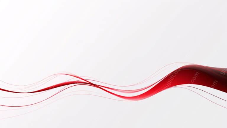 Crimson Red Waveforms White background image & Google Slides Theme