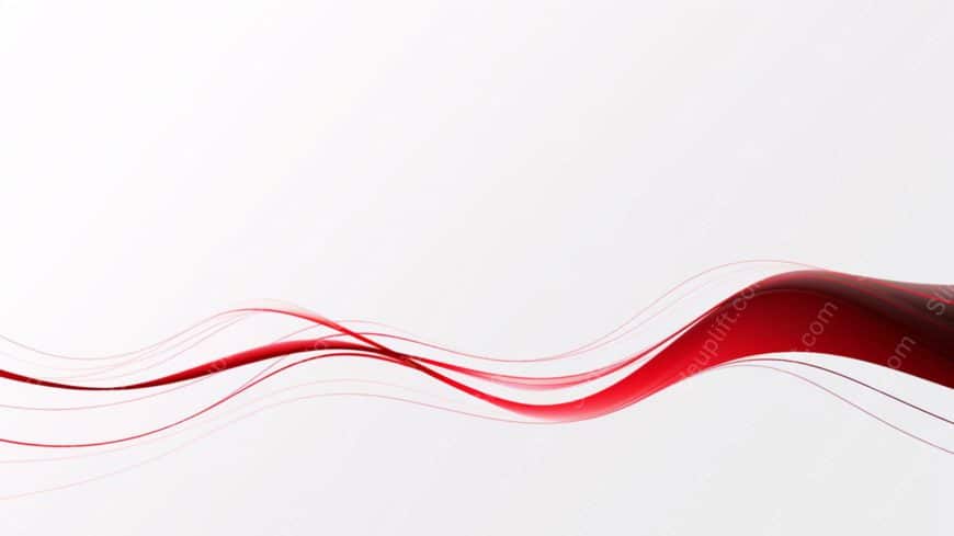 Crimson Red Waveforms White background image