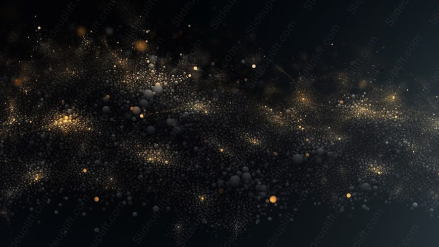 Gold and grey spheres dark background image