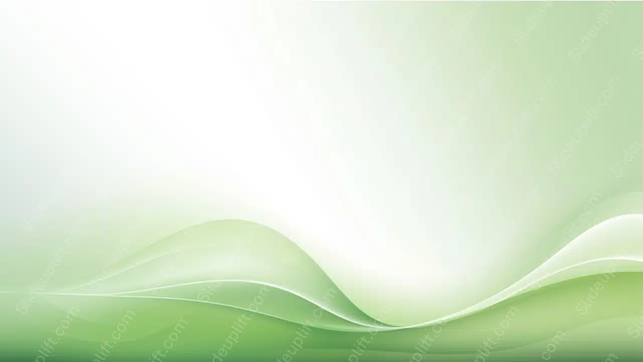 Light to Dark Green Wavy Lines background image_dup & Google Slides Theme