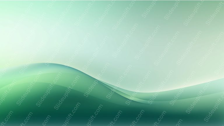 Mint Green Waves background image & Google Slides Theme