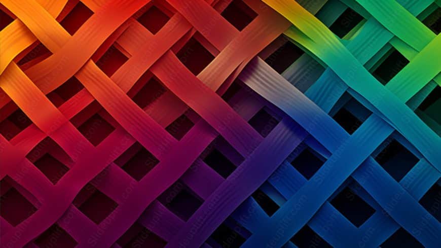 Multicolor Woven Stripes background image