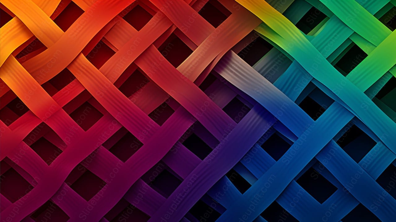 Multicolor Woven Stripes background image & Google Slides Theme