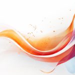 Orange Blue Wavy Lines background image & Google Slides Theme