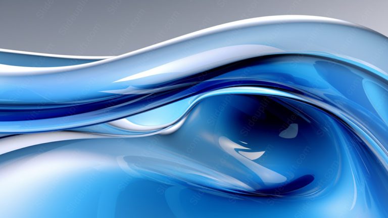 Sapphire Waves Gradient background image & Google Slides Theme