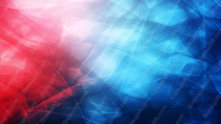 Vivid Red and Blue Waves background image & Google Slides Theme
