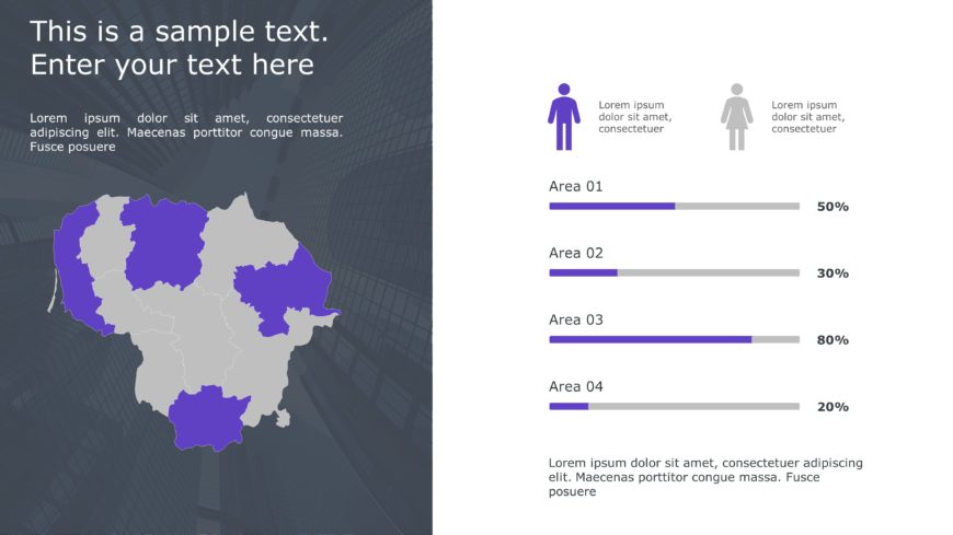 Lithuania Map PowerPoint Template 1