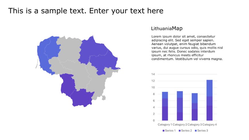 Lithuania Map PowerPoint Template 2