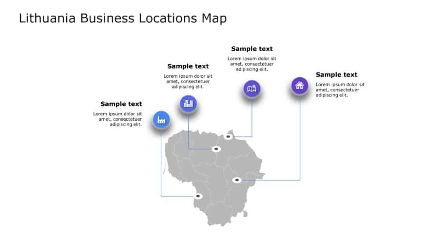 Lithuania Map PowerPoint Template 3