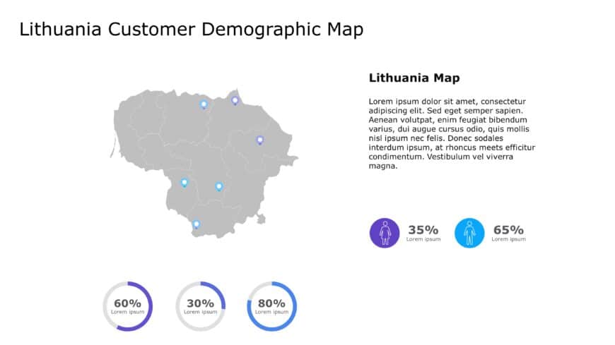 Lithuania Map PowerPoint Template 7