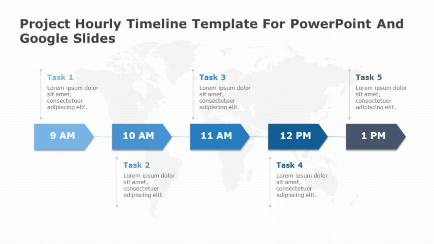 Project Hourly Timeline Template for PowerPoint and Google Slides