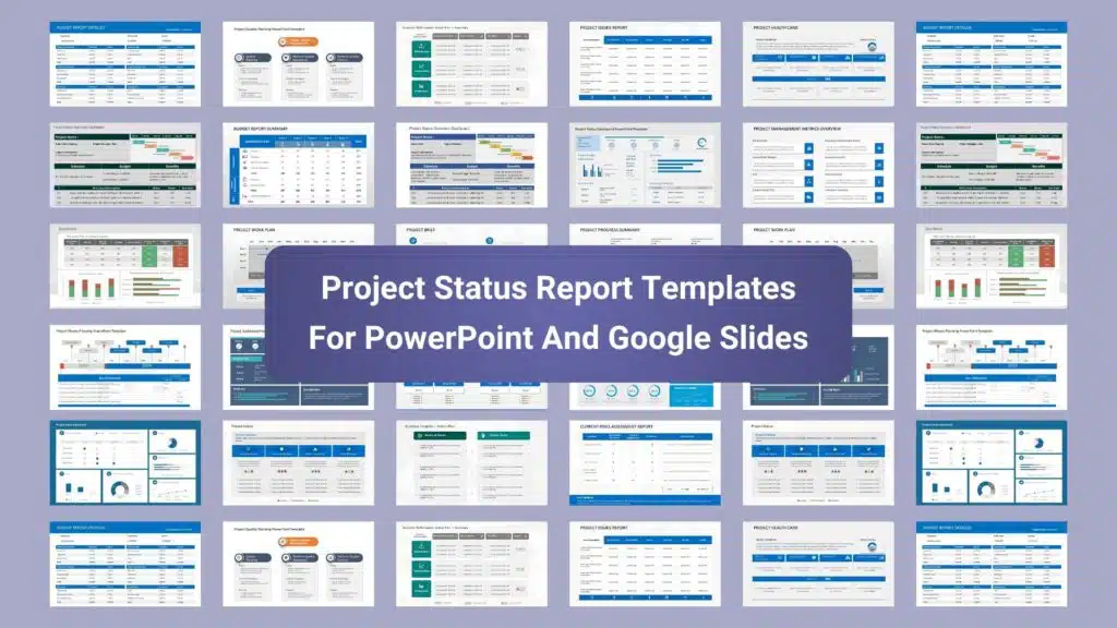 Project Status Report Templates For PowerPoint