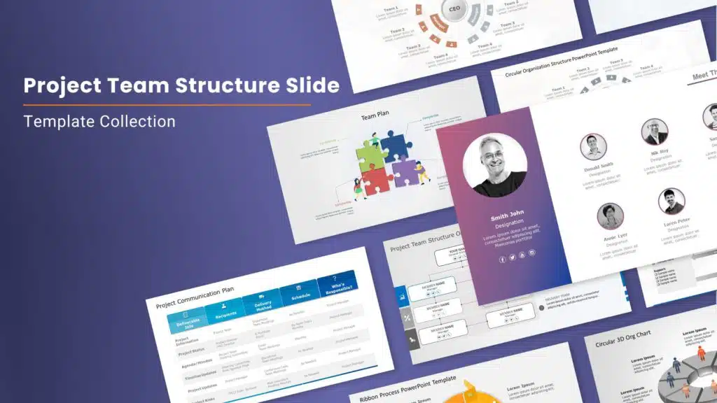 Project Team Structure Slide Templates