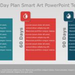 30 60 90 Day Plan Smart Art PowerPoint Template & Google Slides Theme