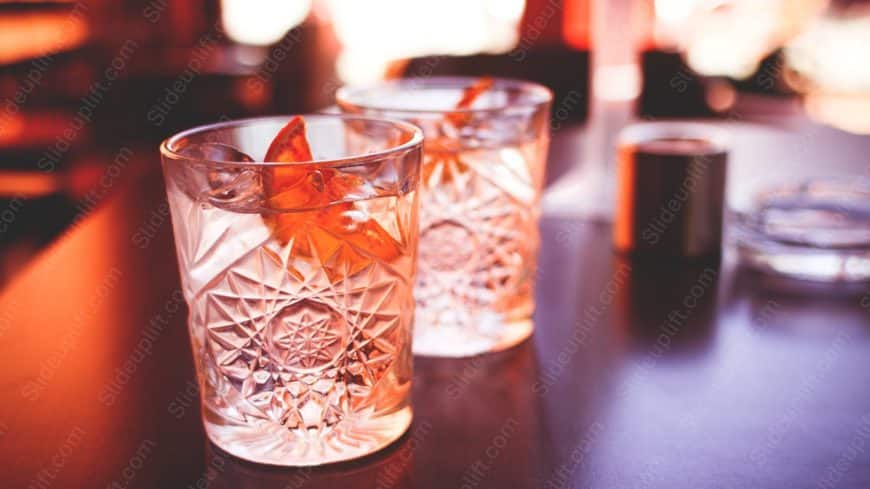 Amber Crystal Glasses Reddish Hue background image