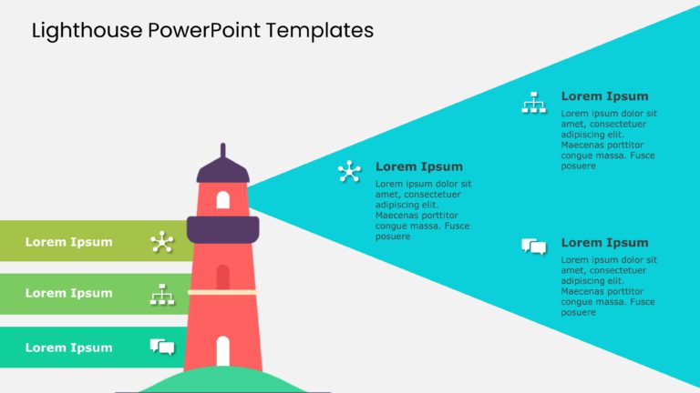 Animated Lighthouse PowerPoint Template & Google Slides Theme