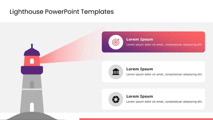 Animated Lighthouse Template For PowerPoint