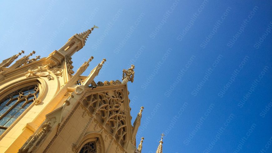 Beige GothicArchitecture ClearSky background image