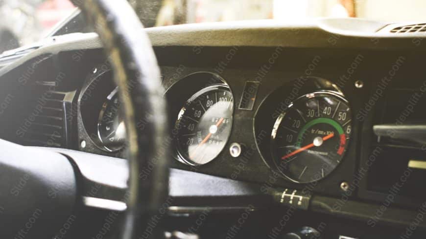 Black Beige Dashboard Gauges background image