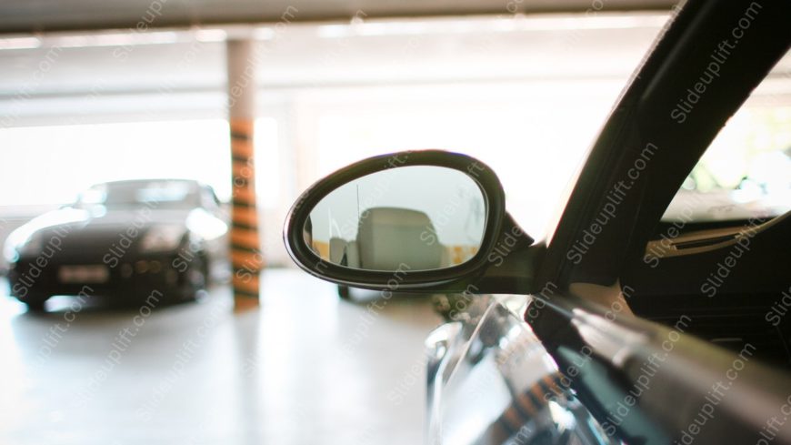 Black Side Mirror Parked Car background image