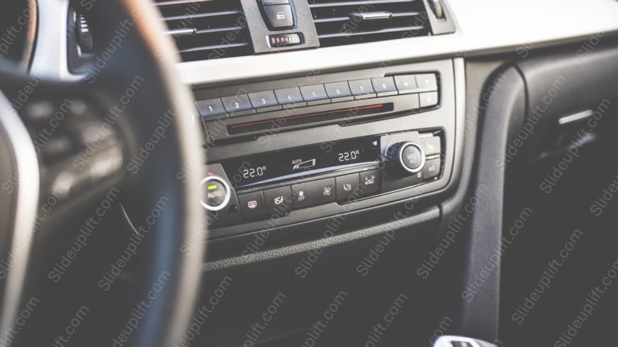 Black Silver Car Dashboard background image