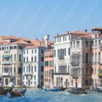 Blue Gondolas Architecture background image & Google Slides Theme