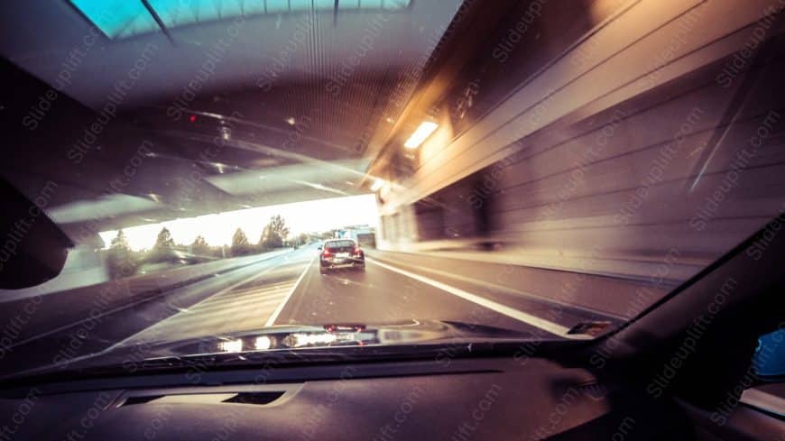 Blue Twilight Vehicle Tunnel background image