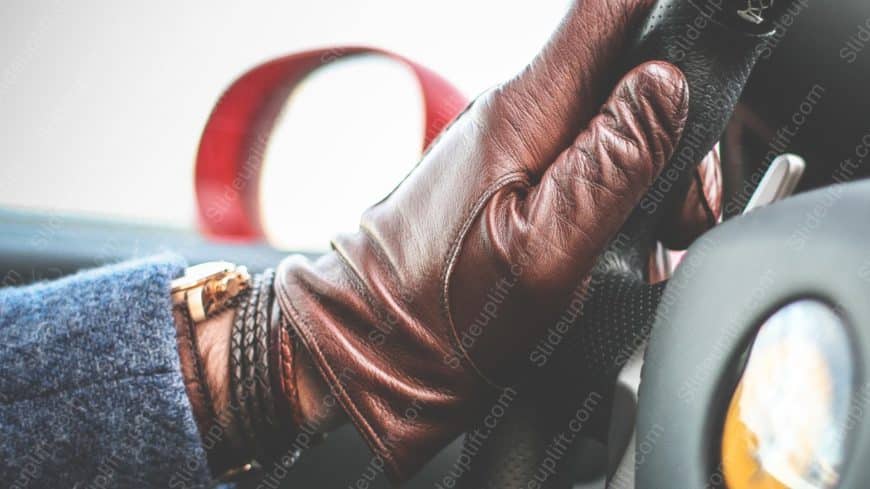 Brown LeatherGlove SteeringWheel background image