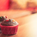 Chocolate Cupcakes Red background image & Google Slides Theme