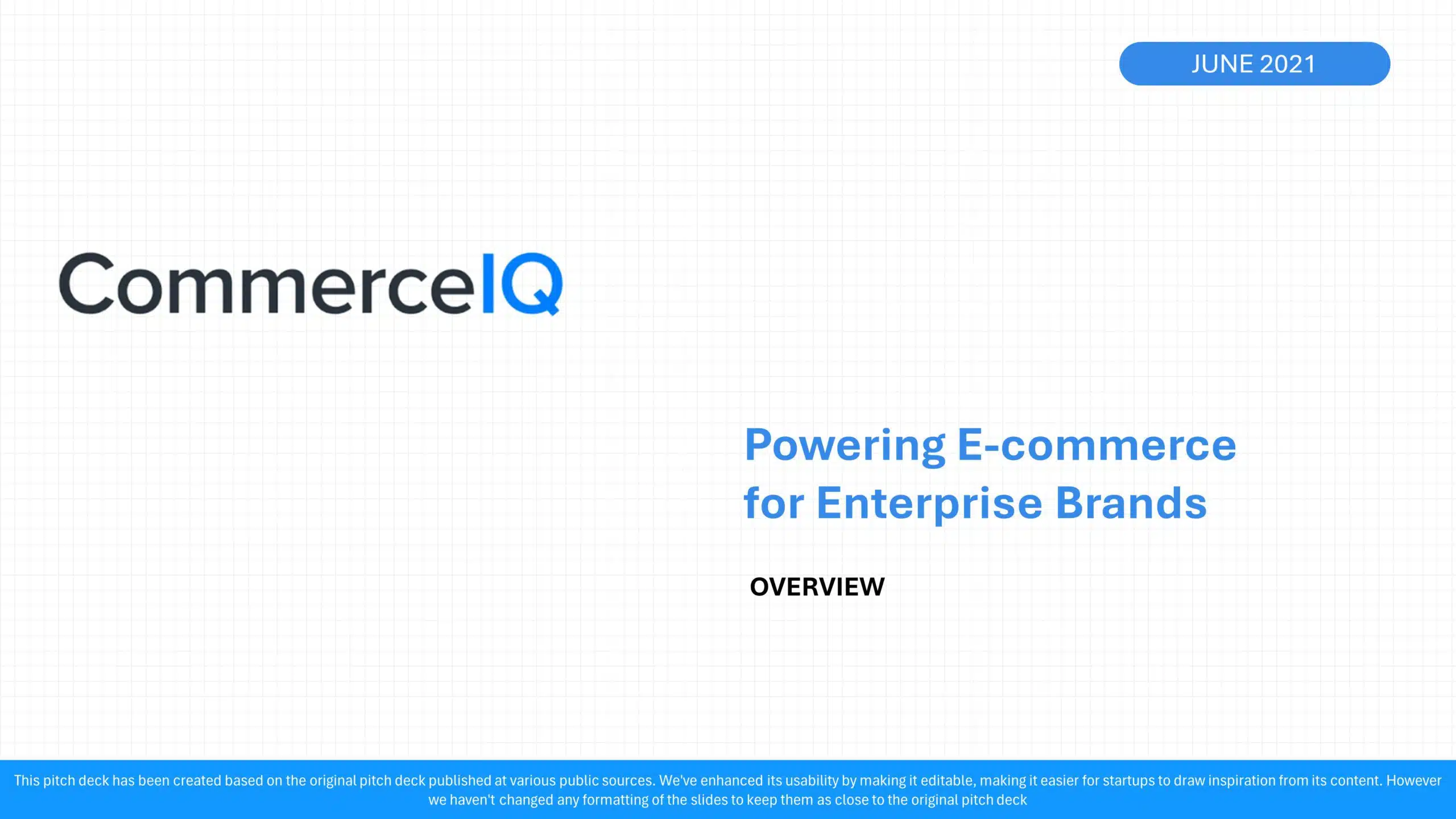 Commerce Iq Series C Pitch Deck & Google Slides Theme