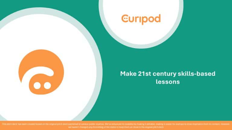 Curipod Seed Pitch Deck & Google Slides Theme