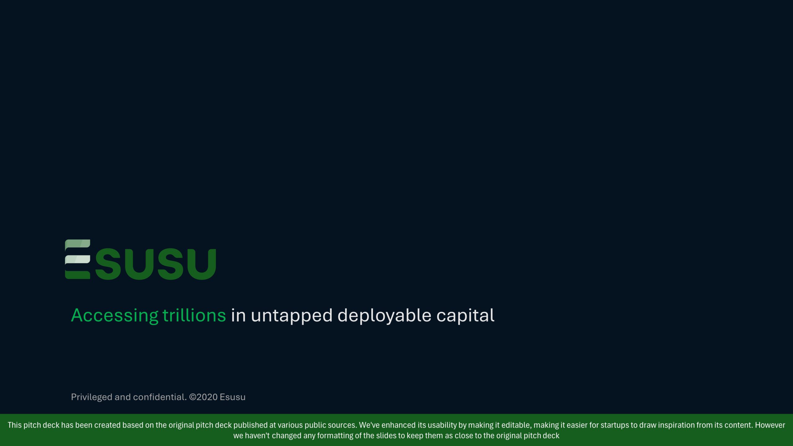 Esusu Series B Pitch Deck