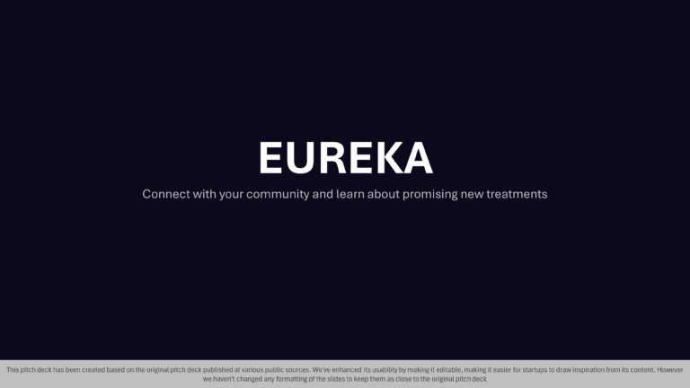 Eureka Health Seed Pitch Deck & Google Slides Theme