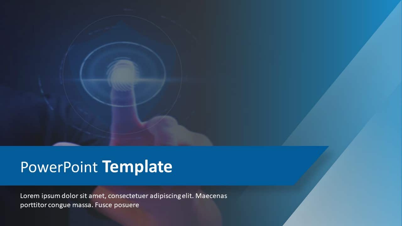 Fingerprint Background PowerPoint Template & Google Slides Theme