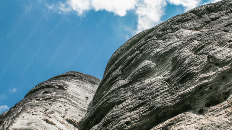 Grey Rock Blue Sky background image & Google Slides Theme