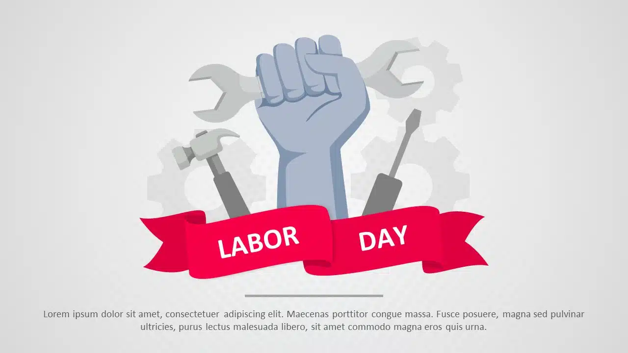 Labor Day Poster PowerPoint Template & Google Slides Theme