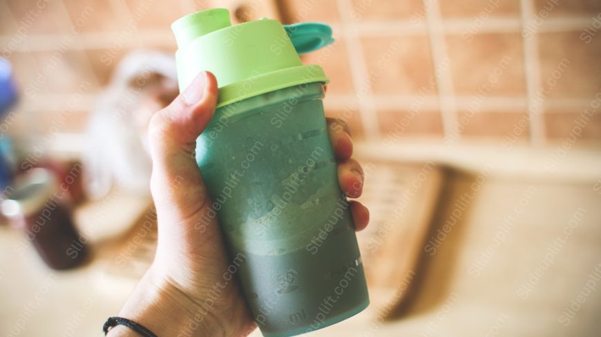 Mint Green Protein Shaker background image