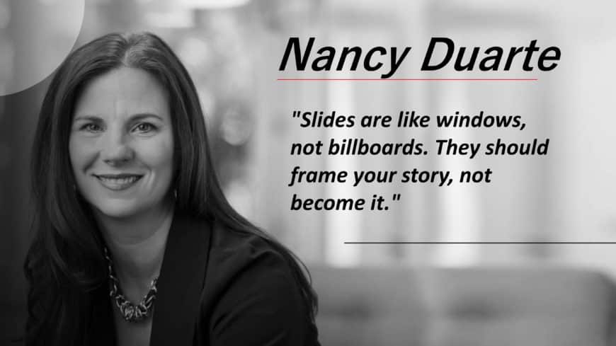 Nancy Duarte Motivational Quote Template