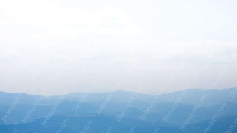 Pale Blue Mountain Ridges background image & Google Slides Theme